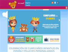 Tablet Screenshot of animalparty.es